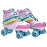 Apollo Größenverstellbare Kinder Rollschuhe bunt|WEISS|BLAU 31/34