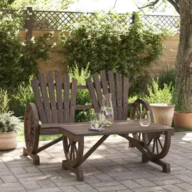 vidaXL Garten-Lounge-Set 2-tlg. braun