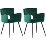 Beliani Esszimmerstuhl 2er Set SANILAC