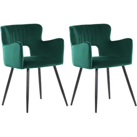 Beliani Esszimmerstuhl 2er Set SANILAC