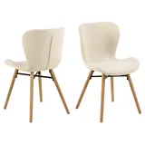 ACTONA GROUP Esszimmerstuhl 2er Set BatildaA1 Esszimmerstuhl beige. (2 St) beige 47 cm x 83 cm x 53 cm
