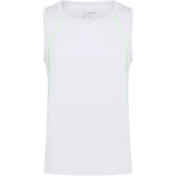 Herren Fitness Tanktop - Farbe weiß, grün, neon - Größe M