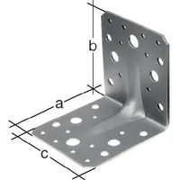 GAH Alberts Schwerlastwinkelverbinder 90x90x65mm Anz.Löcher4/18 S.2,5mm