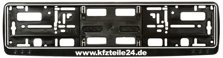 Erich Utsch Kennzeichenhalter [kfzteile24] schwarz  0195406+0195611