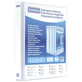 Donau Elektronik Präsentationsringbuch DIN A4 50 mm Weiß 1 St.