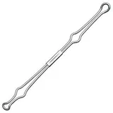 Veloflex Drahtniederhalter DIN A4 80 mm Silber 10 St.