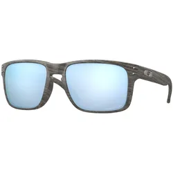 Oakley Holbrook Woodgrain Prizm Deep Water Polarized Sonnenbrille, 55 - WOODGRAIN, PRIZM DEEP WATER POLAR