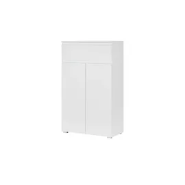 Möbel Boss Highboard 80 x 131 x 40 cm Weiß