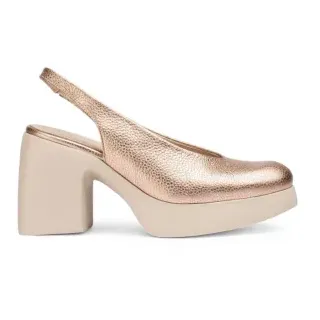 Wonders für Damen. H-4970_5432_7422 Goldene Naima Lederschuhe (37), 5 bis 8 cm, Keine, Lässig