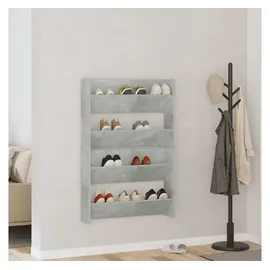 vidaXL Wand-Schuhschränke 80 x 60 x 18 cm betongrau / betongrau