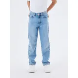 NAME IT Rose Straight Fit 9222 Hochtaillierte Jeans Medium Blue Denim 9 Jahre