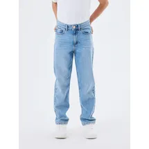 NAME IT Rose Straight Fit 9222 Hochtaillierte Jeans Medium Blue Denim 9 Jahre
