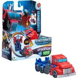 Hasbro Actionfigur Transformers EarthSpark, 1-Step Flip Changer Optimus Prime blau|rot