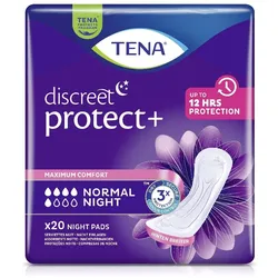 TENA Discreet Normal Night Inkontinenz Einlagen 20 St