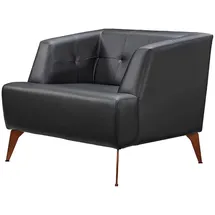 JV Möbel Sessel 87 x 74 x 83 cm Schwarz Kunstleder