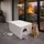 QLS Wetterfestes Katzenhaus aus Styropor 60x40x30 cm Katzenbett Outdoor Weiß 11415 – Weiß
