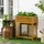 Outsunny Hochbeet 64 x 63 x 74,5 cm Braun