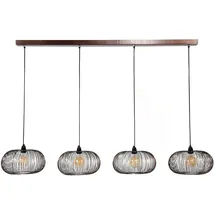 KAWOLA Hängeleuchte CATAVI Hängelampe 4-flammig Metall schwarz