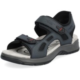 Rieker Herren Klassische Sandalen 26955, Männer Sandalen,Sandaletten,klettsandalen,bequem,Sommerschuhe,Freizeitschuhe,blau (14),47 EU / 12 UK