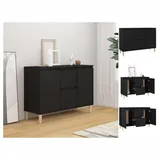 vidaXL Sideboard Schwarz 103,5x35x70 cm Holzwerkstoff