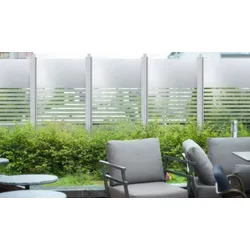 Sichtschutzzaun Glas Arhus  -  - aus 	Glas (Einscheiben-Sicherheitsglas)