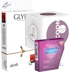 Kondomotheke® A3 Special Tight Pack, 3 Sorten engere Kondome (25 Kondome) 25 St