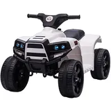 Homcom Mini Elektro-Quad Kinder Elektro ATV Kinderwagen für 18 bis 36 Monaten Elektromotorrad mit 2 Scheinwerfer Elektroquad Strandauto-Form PP Stahl Schwarz+Weiß 65 x 40 x 43 cm - Rosa