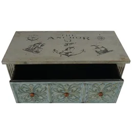 Mendler Kommode Aveiro Sideboard Schrank Shabby-Look, Vintage, 80x79x40cm