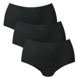 Anita (Since 1886) Damen Slips, 3er Pack - Essentials High Waist Briefs, Mikrofaser, nahtlos, einfarbig Schwarz L/XL
