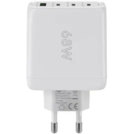 goobay Multiport-Schnellladegerät 68 W, weiß