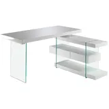 ac angel cerda Eckschreibtisch Angel Cerdá Weiß / Transparent