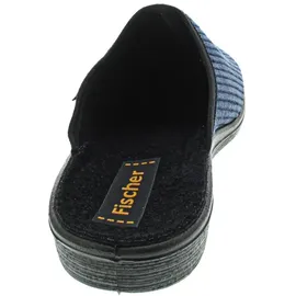 Fischer Markenschuh Frank Pantoffel Blau 44
