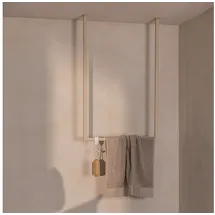 m metallbude Metallbude Handtuchhalter TENSI Cashew - Deckenmontage - Pulverbeschichtetes Stahlrohr - Kratz-, Stoß- & Schlagfest - 60x50 cm