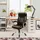 Songmics Chefsessel, Wippfunktion schwarz,