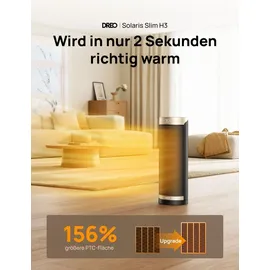 DREO Solaris Slim H3 1800 W Gold