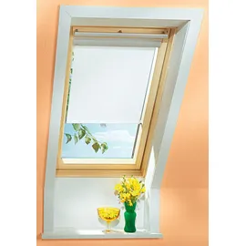 VELUX Sichtschutzrollo mit Haltekrallen RHL UK00 1028 Weiß