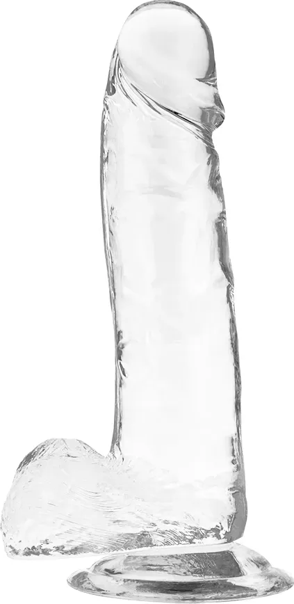 X RAY - Durchsichtiger Dildo mit Eiern 20 cm -Ø- 4.5 cm