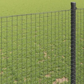 vidaXL Maschendrahtzaun 0,8 x 25 m Grün/Stahl