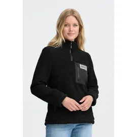 Oxmo Plüschjacke OXAbby in schwarz | Gr.: XL