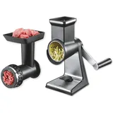 GEFU Fleischwolf Trommelreibe Set TRANSFORMA 00115 schwarz