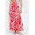 Only Maxirock Damen Rot/Schwarz Bedruckt M