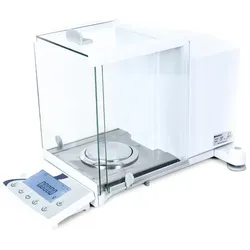 Hochpräzise HA-Analysenwaage mit erweiterbarem Display und 210 g Kapazität für chemische und pharmazeutische Labore.