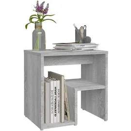 vidaXL Nachttisch Grau Sonoma 40x30x40 cm Holzwerkstoff