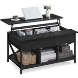 Couchtisch höhenverstellbar anthrazitgrau-schwarz