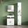 livinity Waschbeckenunterschrank Ronco 60 x 59 x 30 cm Weiß Hochglanz