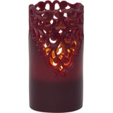 Star Trading LED-Wachskerze Clary weinrot