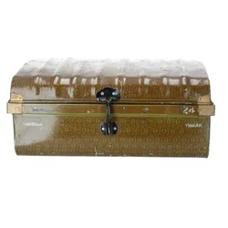 Raw Materials Vintage Reisekoffer alt Aufbewahrungskiste Unikat beige