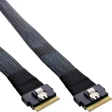 InLine InLine® Slim SAS Kabel, SFF-8654 8X zu SFF-8654 8X, 48 Gb/s, 1m