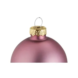 Möbel Kraft Weihnachtskugeln 6er Set ¦ rosa/pink ¦ Glas,Aluminium Ø: 8.0