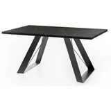 WFL GROUP Esstisch Colter Weiß Holzwerkstoff, Rechteckig,Rechteckig, 160x76x90 cm Esszimmer, Tische, Esstische